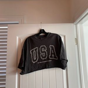 USA Cropped T-shirt